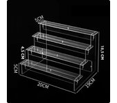 Acrylic Transparent Jewelry Box Earring Storage Box Necklace Bracelet Jewelry Display Stand Large Capacity Dustproof Jewelry Box
