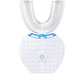 Cepillo de dientes ultrasónico automático,Cepillo De Dientes En Forma De U，Cepillos de dientes ultrasónicos de 360 ​​° Cepillo de dientes eléctrico y Kit de blanqueamiento dental，para Cargar IPX7 a Prueba de Agua