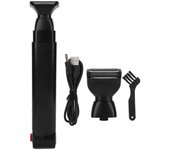 Electric Back Shaver 2 In 1 Facial Hair Trimmer Razor Rechargeable Foldable Handle Back Hair Removal Men Body Groomer