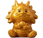 Té que cambia de color, dragón para mascotas, linda estatua de resina, decoración de bandeja de té de Kung Fu, regalo para amantes del té, escritorio de oficina en casa, adorno Feng Shui (verde)
