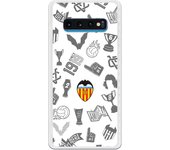 Funda original compatible con Samsung Galaxy S10 Plus - Valencia Stickers Gris Escudo Color