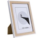 XOCOTŌ® Marco de Foto en Roble Natural, Portafotos decorativo de Madera Roble estilo Nórdico, con soporte de pie para mesa o colgables para pared, con medidas 10x15 13x18 15x20 18x24 20x25 20x30 24x30 30x40 cm