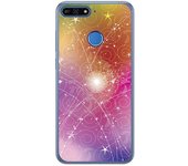 Tumundosmartphone Funda Gel Tpu para Huawei Honor 7A / Y6 2018 Diseño Abstracto Dibujos