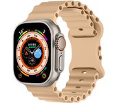 Ocean Band for Apple Watch Ultra Strap 49mm 45mm 44mm 40mm 41mm 38mm Butterfly buckle Silicone bracelet iWatch series 7 6 3 se 8