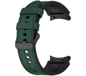 Silicone+Leather Strap for Samsung Galaxy Watch 7 6 5 Pro 40mm 44mm Band Watch6 4 Classic 47/43/46mm Replacement Correa Bracelet