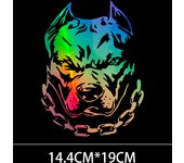 G029 14.4X19CM Car interior stickers Car stickers bulldog car stickers vinyl decal stickers auto parts waterproof sunscreen