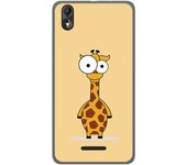 Tumundosmartphone Funda Gel Tpu para Wiko Lenny4 Plus Diseño Jirafa Dibujos