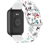 Christmas Bracelet Silicone Strap for Xiaomi Mi Band 8 Pro Smart Watch Band Accessories for Redmi Watch 4 Replacement Watchband