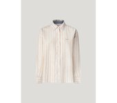 Pepe Jeans Dark Camisa de Rayas Mujer naranja