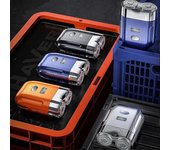 Waterproof Portable USB Mens Shaver, Mini Double Head Washable Electric Razors