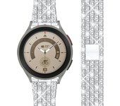 20mm 22mm Band for Samsung Galaxy Watch 7/6/5/pro/4/Classic/3/active 2 Gear s3 Metal Diamond bracelet Huawei GT/2/3 pro 4 strap