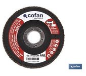 Cofan Disco Basic Laminado Curvo 115 Mm. G-120 Zirconio - Disco Abrasivo de Alta Calidad