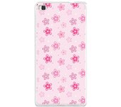 Tumundosmartphone Funda Gel Tpu para Huawei P8 Lite Diseño Flores Dibujos