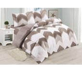 NQT Juego de Funda Nordica Estampada 3 Piezas de Microfibra para Cama de 90/135/150 - Funda Edredon 150x220 cm/220x220cm/220x240cm, Bajera 90/135/150x200+30 cm y 1 o 2 Funda Almohada 45x110 cm/50x75cm/50x90cm (Cuadricula Azul,Flor Nocturna,Corazones Chic)