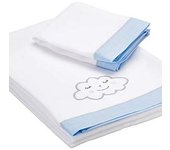 Juego de sábanas franela coche Elefantino - Suaves y abrigadas, ideales para capazo o cochecito, con diseño de elefantes adorables