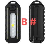 LED Red Blue Shoulder Worklight Police Flashlight Vest with Clamp USB Charging Lantern Rechargeable Flashlight Running Outdoor