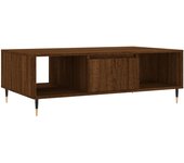 vidaXL Mesa de centro madera de ingeniería 104x60x35 cm Blanco, Negro, Blanco brillante Mesita de Salón o Comedor o Auxiliar Mesa de Café Meuble Salón
