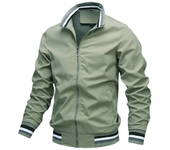 New Men's Stand Collar Zipper Jacket Casual Outdoor Waterproof Sweatwear Jogging Bomber Coat Windbreaker Jacket for Men