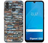 Funda Silicona para Gigaset GS3 diseño Ladrillo 05 Dibujos