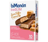 Bimanán Beslim Barritas Sabor Toffee Caramelo 10 Unidades