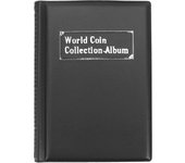 NICEYARD 120/60 Pockets Artificial PU Leather Coins Collection Album Book Collecting Money Organizer Storage Bags PVC Film