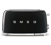 Smeg TSF02BLEU - Tostador 2 Ranuras, Hasta 1500W, Estilo Vintage Años 50, Color Negro