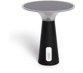 Ledkia Lámpara de Mesa Solar Exterior LED Metal Portátil con Batería USB Recargable Soucha Negro
