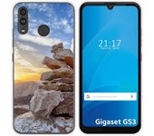 Funda Silicona para Gigaset GS3 diseño Sunset Dibujos