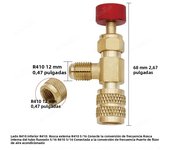 Liquid Safety Valve R410A R22 Air Conditioning Refrigerant 1/4" Safety Adapter Air Conditioning Repair And Fluoride Safety Valve