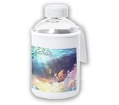 MERCHANDMANIA BIDON CRISTAL CON FUNDA SOFT SHELL thousand sunny barco pirata mar one piece luffy tapon seguridad botella