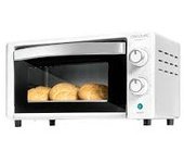 Cecotec 3811. Bake&Toast 1090 White - Horno Tostador Eléctrico Multifunción - 10 Litros - Puerta Doble Cristal