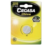 Pila Botón Lithium CEGASA Litio CR2016 3V B1