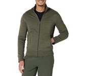 Sudadera de Forro Polar con Cuello Perkins y Cremallera Completa Hombre