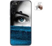 Tumundosmartphone Funda Gel Tpu para Xiaomi Redmi Note 8 (2019/2021) diseño Ojo Dibujos