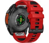 QuickFit 22mm 26mm Fenix8 Watch Band For Garmin Fenix E 8 47mm 51mm 7 7X 6 6X/Epix Pro/Enduro 3 Two-Tone Silicone Strap Bracelet