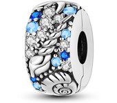 Ocean Series 925 Silver Luminous Shell Pearl Fishtail Tortoise Charms Beads Fit Pandora 925 Original Bracelets Fine DIY Jewelry