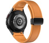 Genuine Leather+silicone Strap for Samsung Galaxy Watch 7 6 5 44mm 40mm 20 Bracelet Galaxy Watch 6 4 Classic 47mm 46mm 43mm 42mm