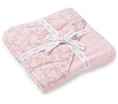 Capa de baño TOUS Baby con capucha, en tejido de rizo al tono y en suave algodón estampado Kaos.