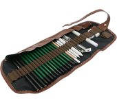 25 pcs Rolling Pencil Curtain Sketch Pencil Curtain Set Pencil Storage Bag Pencil Pouch for Graffiti Hand Drawing