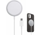 Cargador Inalámbrico Magnético 15W para iPhone | Carga Rápida Blanco | Compatible con iPhone 15/14/13/12/AirPods Pro | Seguro y Compacto