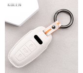 Car Remote Key Case Cover Shell For Audi A3 A4 B9 A6 C8 A7 S7 4K A8 D5 S8 Q7 Q8 SQ8 E-tron Leather Protected Fob Bag Accessories