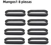 Plastic Perforated Egg Tart Mold 4/6/8pcs Black Oval Shaped Tart Ring Set Cutter Pastry Decorating Tools French Dessert Mould