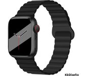 Silicone magnetic watch band compatible with Apple Watch 38/40/41mm42/44/45/49mm, sports band compatible with iWatch 987654321SE