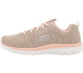 Zapatillas Skechers Graceful-Twisted Fortune para mujer en color beige