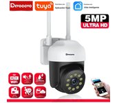 Tuya 5MP Wifi IP Camera Color night vision Outdoor Auto Tracking Wireless PTZ CCTV Security Surveillance Camera Smart Life Cam