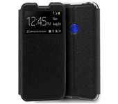 Tumundosmartphone Funda Libro Soporte con Ventana para Xiaomi Redmi Note 8 (2019/2021) color Negra