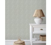 Muestra DIN A4 de Papel pintado vinílico ecológico de espiga textura fibra vegetal en relieve - Mumbai 679666 de GAULAN