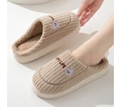 Zapatillas de algodón de invierno para mujer, suela gruesa, para interior, cálidas y cómodas, además de terciopelo para interior, antideslizantes, para hombre