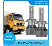 24V Truck Headlight Canbus H7 LED H4 H1 H8 H9 H11 HB3 HB4 9005 9006 Auto Fog Light Super Bright 6000K Bulb No Error Plug Play