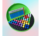 180 Challenges IQ 3D Puzzle Board Game Classic Pyramid Plate Pearl Logical Mind For Children Pyramid Beads Montessori Toys Gifts